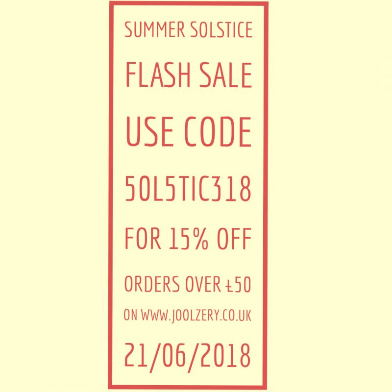 2018 Summer Solstice Flash Sale Voucher Code
